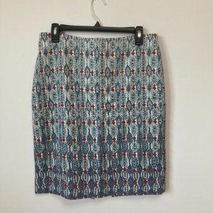 Pattern Pencil Skirt